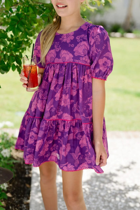 Quinn Dress // Purple Floral