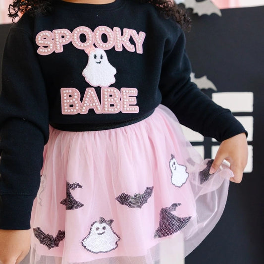 Spooky Babe Sequin Halloween Tutu