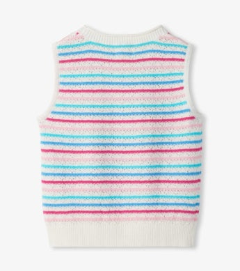Rainbow Berry Stripe Crochet Tank