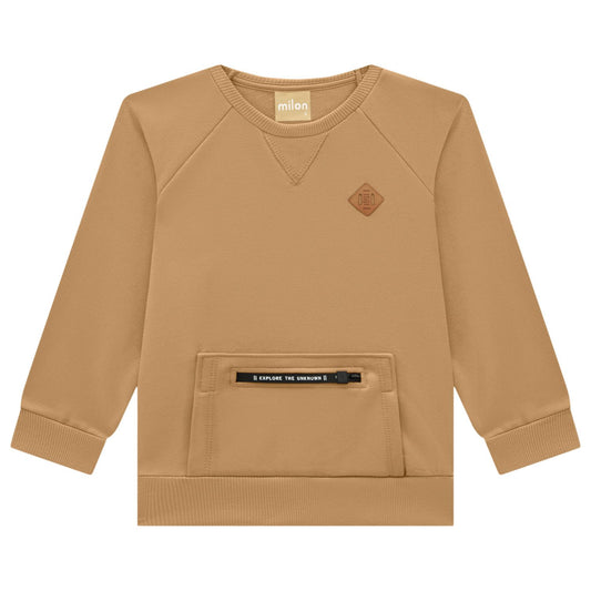 Khaki Sweatshirt Set