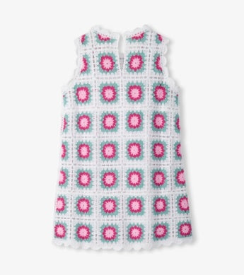 Blue Radiance Sleeveless Crochet Dress