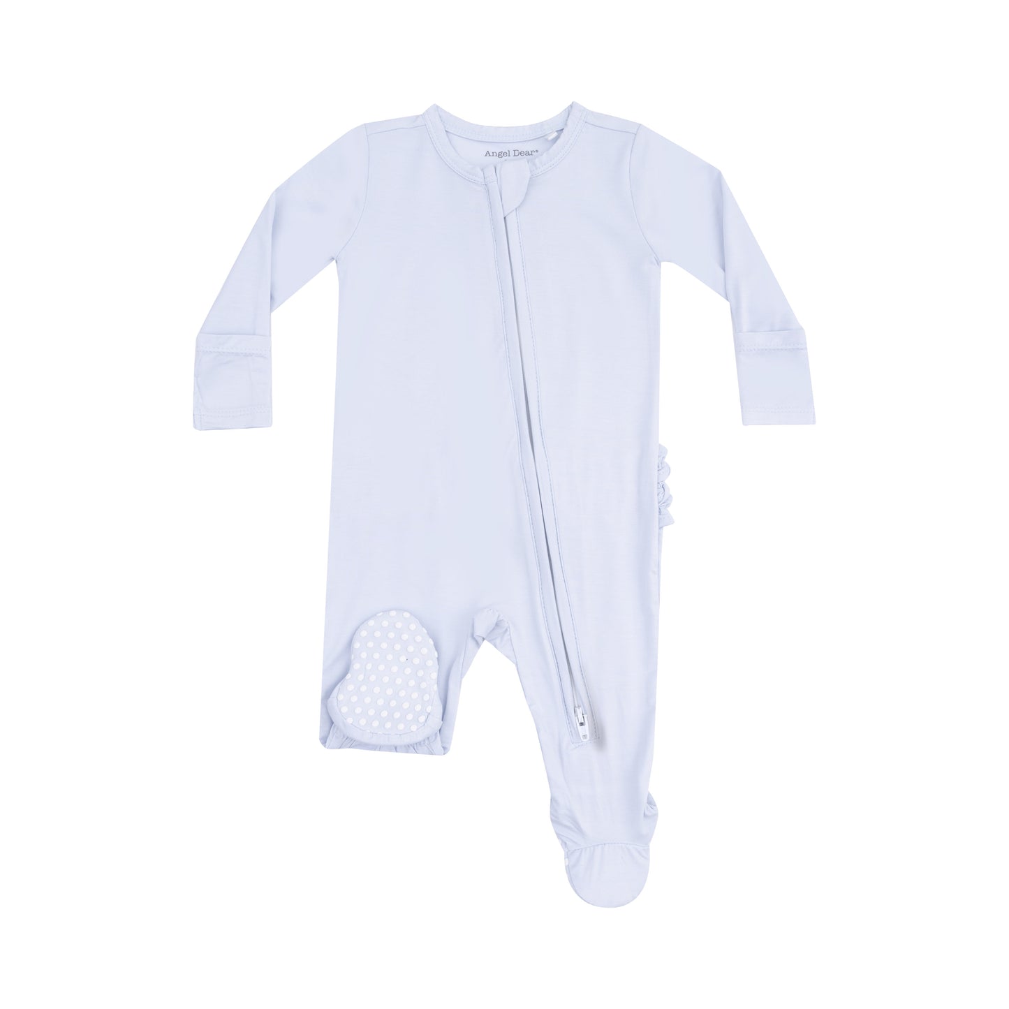 Arctic Ice 2-Way Ruffled Zipper Footie