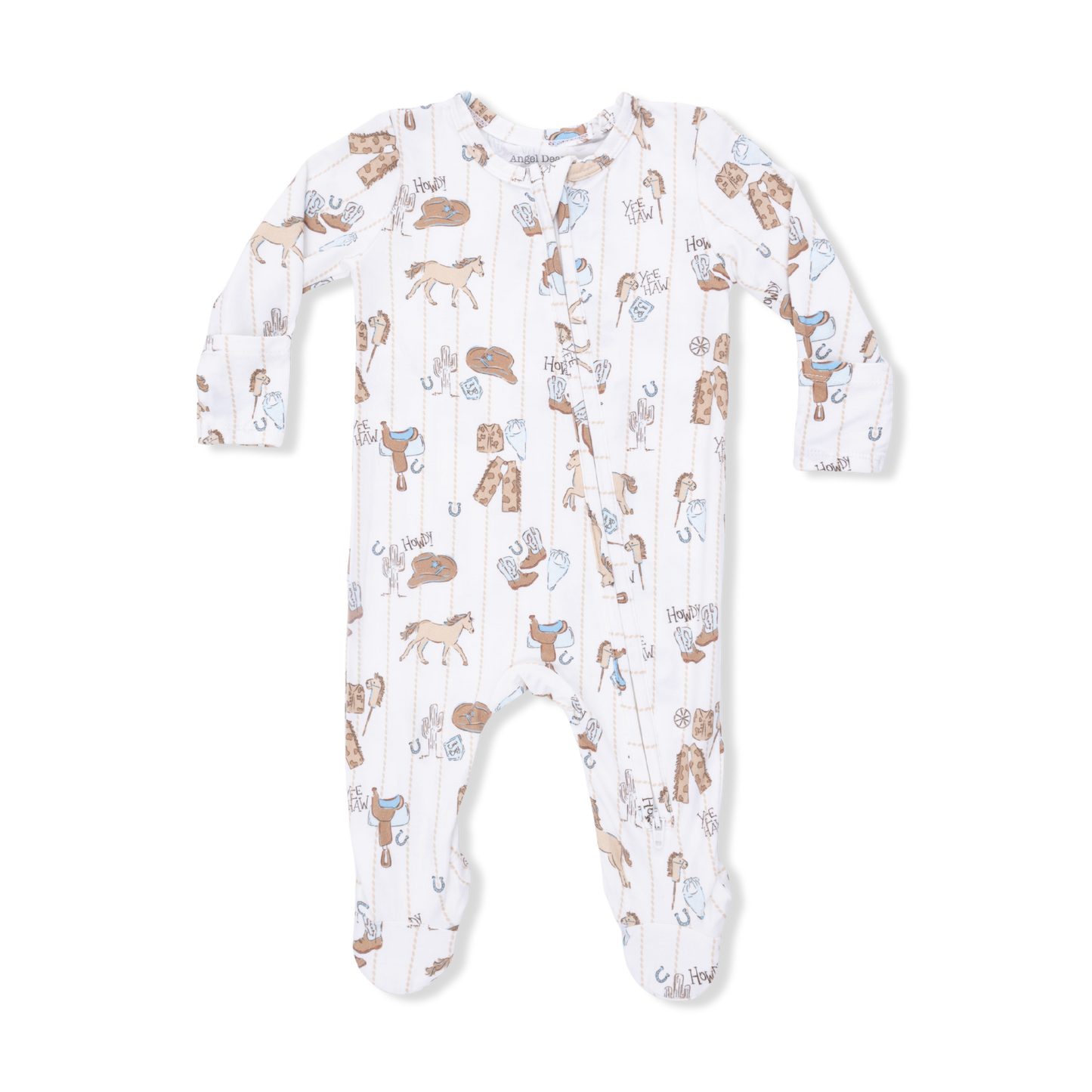 Cowboy Nursery 2-Way Zipper Footie