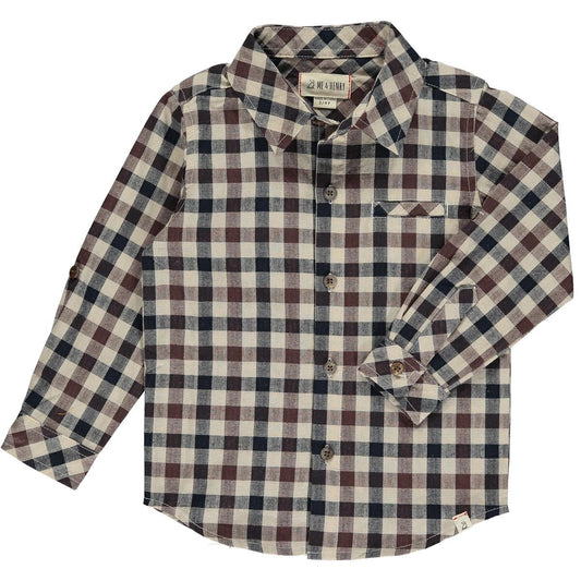 Atwood Woven Shirt // Brown & Black Plaid