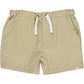 Beige shorts with white drawstring