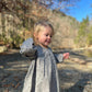 Brenn Dress // Gray & Blue Floral