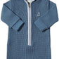 Blaine Hooded Knit Romper // Blue