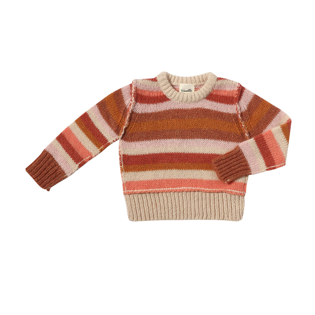 Donna Sweater // Coral Stripe