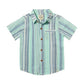 Newport Woven Shirt // Blue & Seafoam Stripe