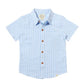 Newport Woven Shirt // Pale Blue Searsucker