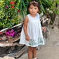 White Bacalar Dress // Blue & Green