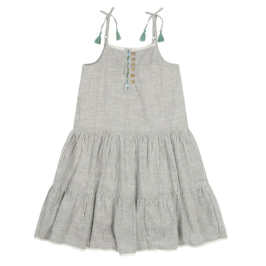 Embroidered Boho Strappy Dress // Bacalar