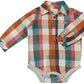 Jasper Woven Onsesie // Rust Madras