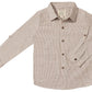 Atwood Woven Shirt // Brown & Cream Stripe