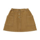Brown skirt with button details 