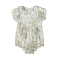 Floral baby romper on a white background