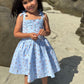 Wynonna Dress // Blue Gingham Floral