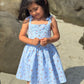 Wynonna Dress // Blue Gingham Floral