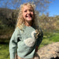 Nova Graphic Sweater // Sage With a Swan