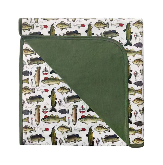 Wishin I Was Fishin' Blanket