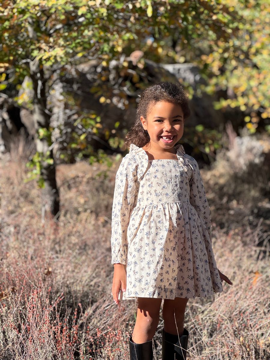 Ciera Floral Dress // Oatmeal Floral