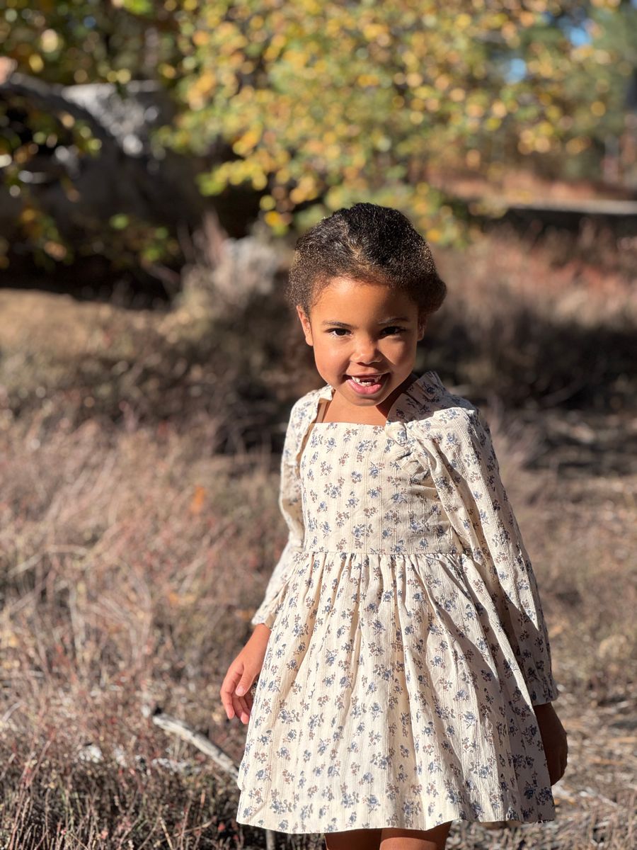 Ciera Floral Dress // Oatmeal Floral