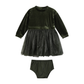 Birdie Dress // Green Velvet
