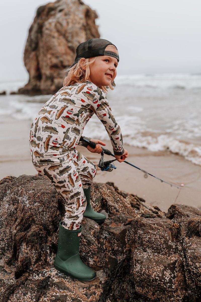 Wishin I Was Fishing 2 Piece Pajamas