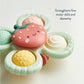 Teething toy with strawberry center 