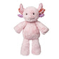 Pink plush axolotl toy 