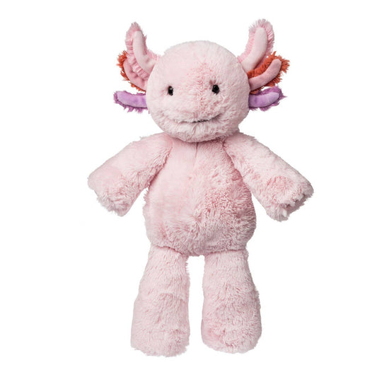 Pink plush axolotl toy 
