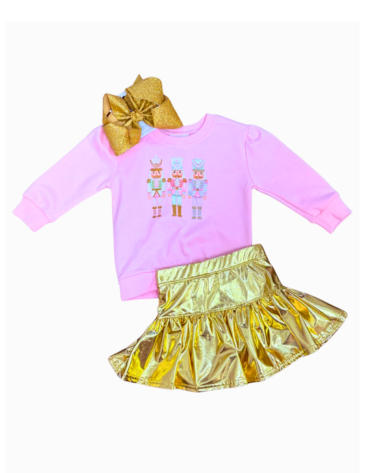 Pastel Nutcracker Sweatshirt // Light Pink