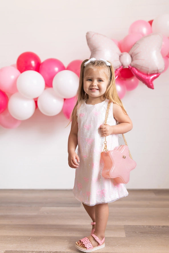 Taylor Star Purse // Light Pink Sparkle
