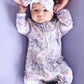 Leighton's Lavender Ruffle Zipper Footie