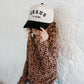 Jesus is King Christian KIDS Hat - Black & Off-White