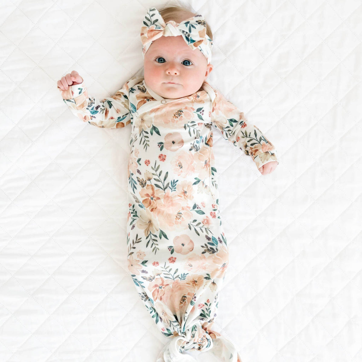 Newborn Knotted Gown //  Autumn