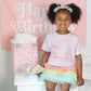 Pastel Rainbow Birthday Girl Headband - Birthday Headband