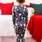 SoftSnooze™ Kids Bamboo Viscose Giddy Up Santa Western Christmas Long Sleeve Pajama Set