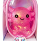 Pink backpack clip with a smiling face design in packaging, labeled 'Squishy Backpack Buddiez'.