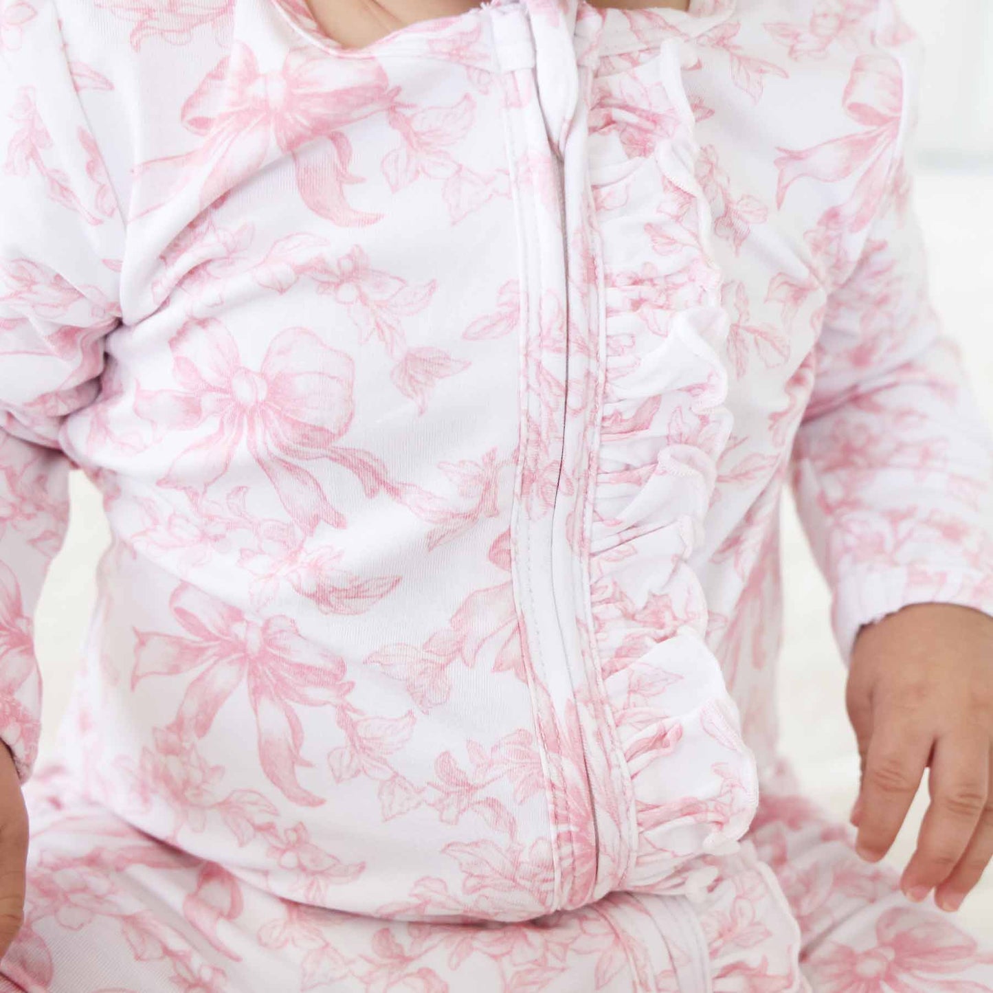 Fancy Frills Ruffle Zipper Footie