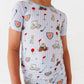 Caddy Crew Shorts Pajamas - Blue