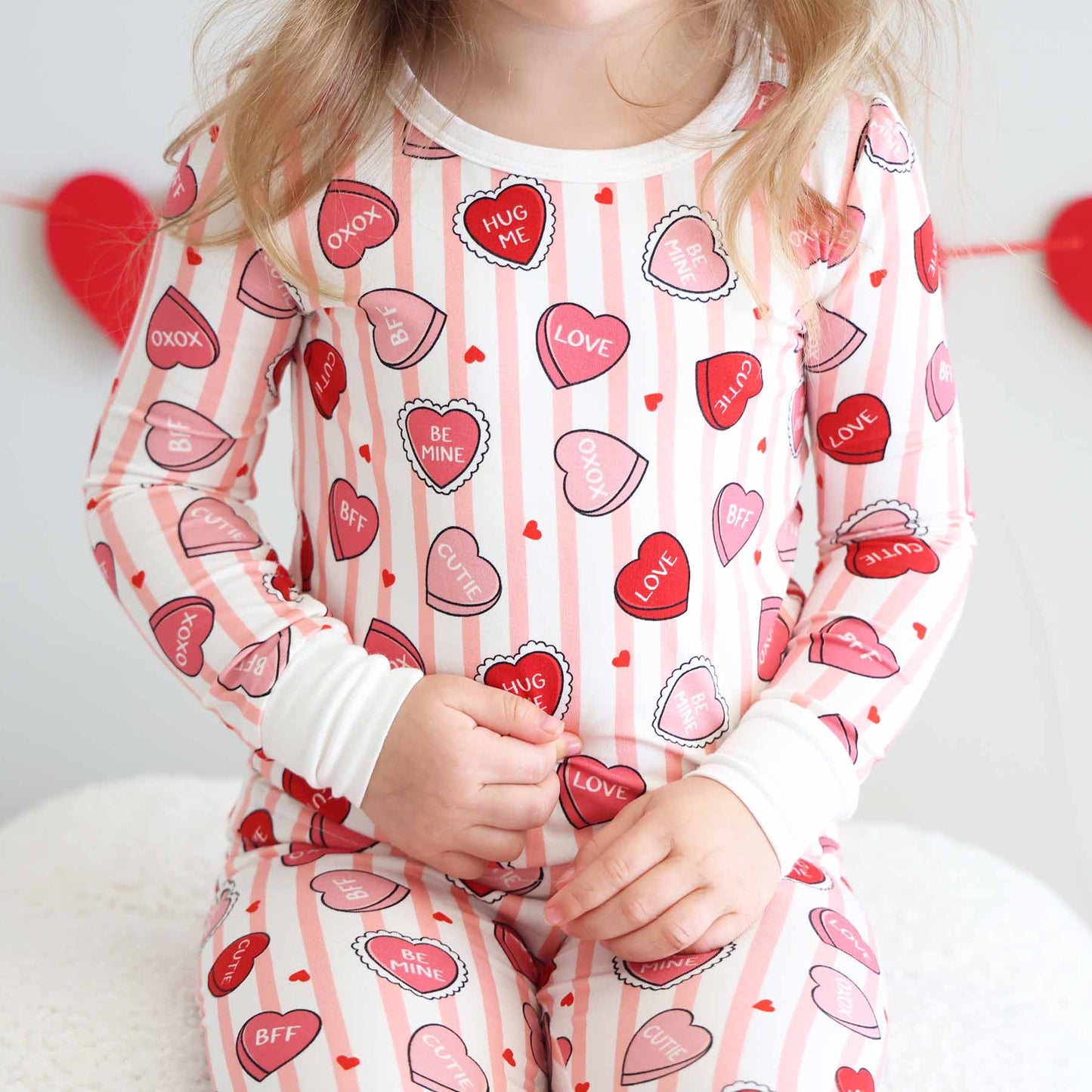 Sweet Like Candy Two Piece Pajama Set | Pink