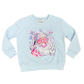 Disco Santa Sweatshirt // Light Blue