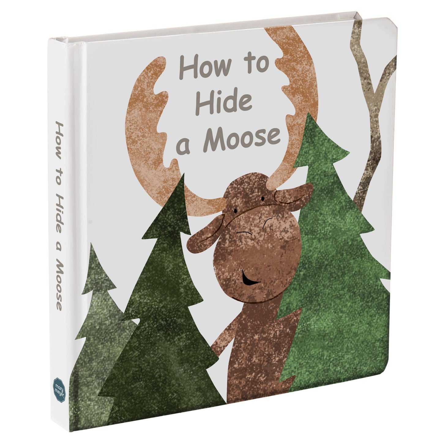 Book titled 'How to Hide a Moose' with a moose illustration 
