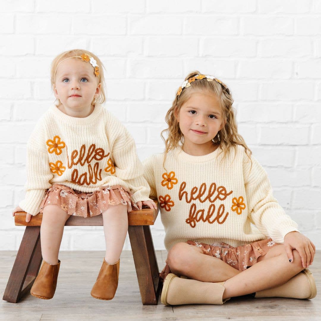 Hello Fall Knit Sweater - Girls Clothes