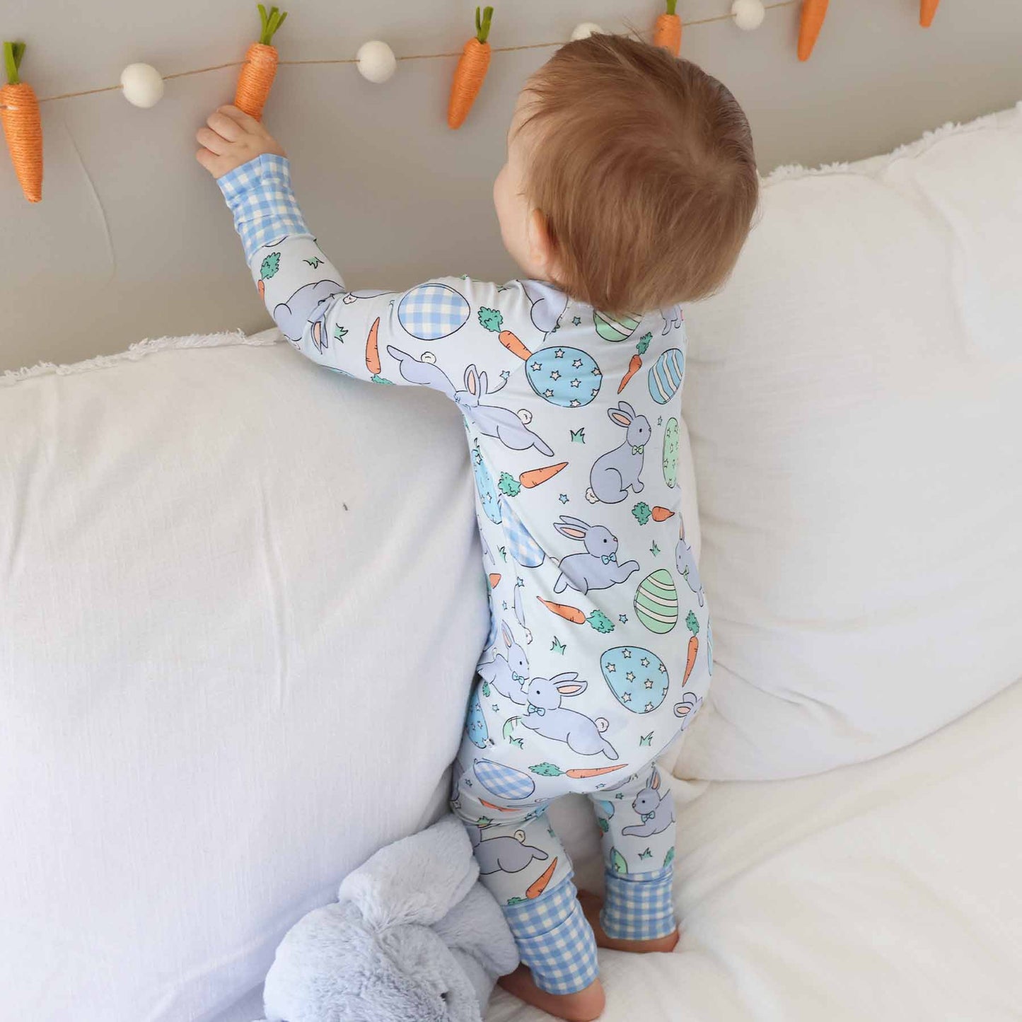 Hoppy Spring Convertible Zip Romper | Blue