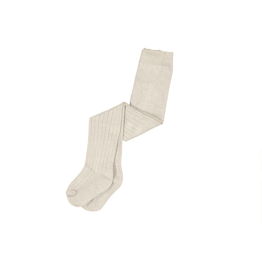 Girl Ribbed Tights // Sand // 10003-21