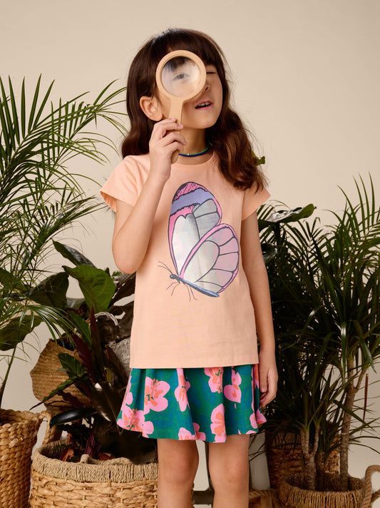 Shimmery Butterfly Graphic Tee