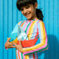 San Sebastian Stripe Long Sleeve Rashguard Swimsuit