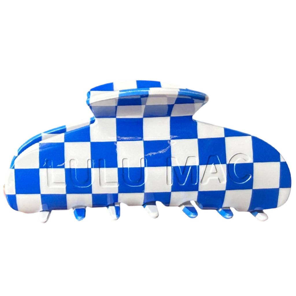 Lulu Mac Blue Check Clip